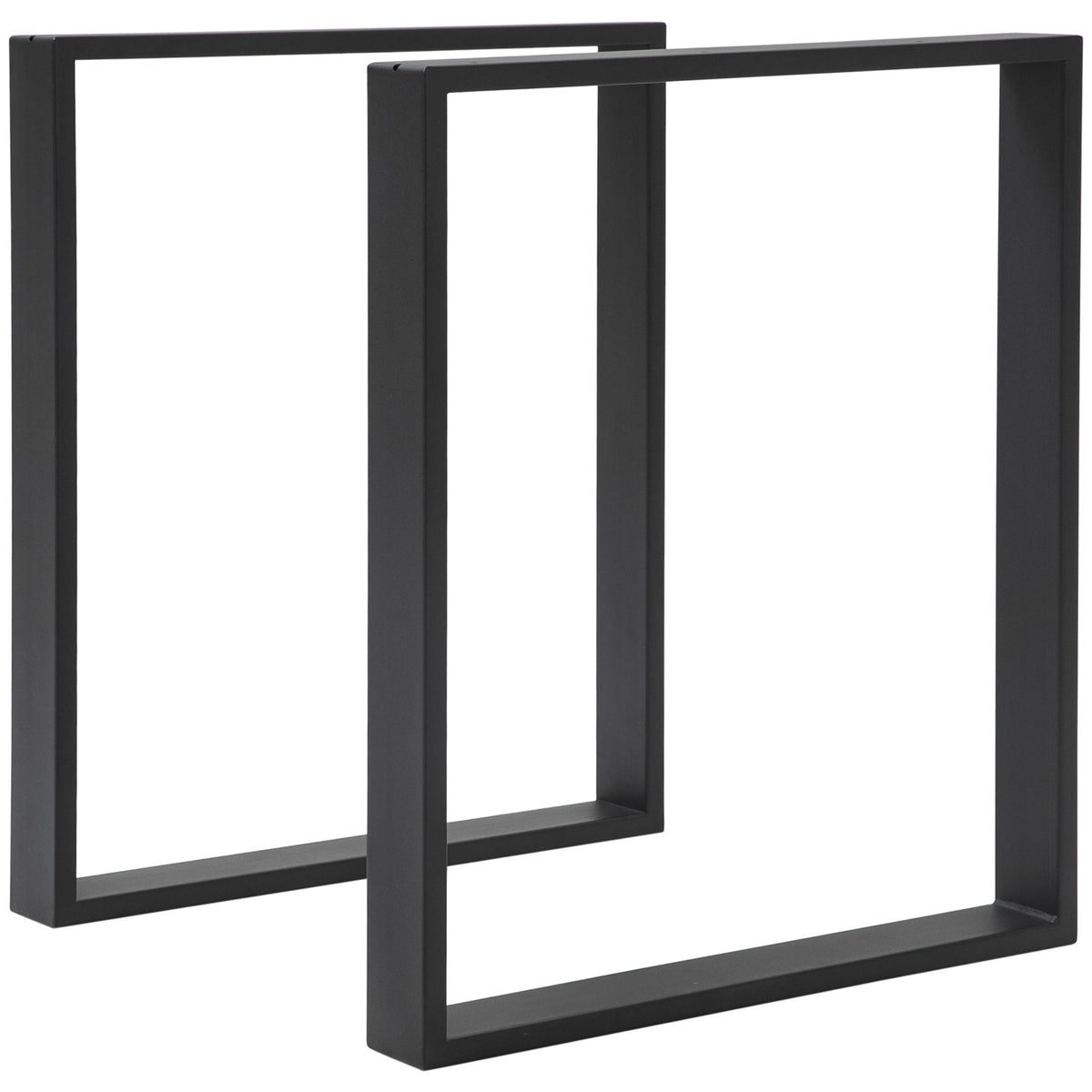 Metal Table Legs Set of 2, Square DIY Furniture Table Legs with Screws and Floor Protectors