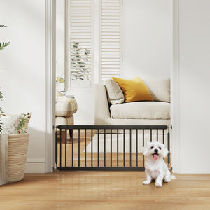 26"-37" Dog Gate, Adjustable Pet Gate, Fits 10" Tall with 2 Extension – view 21