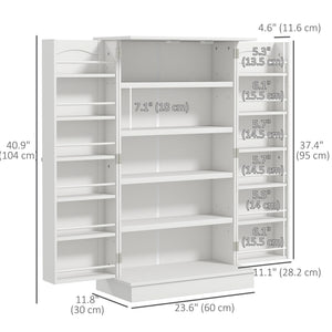 Freestanding Pantry Cabinet 41 Inch Kitchen Pantry with Spice Racks and Adjustable Shelves for Home Use – view 6