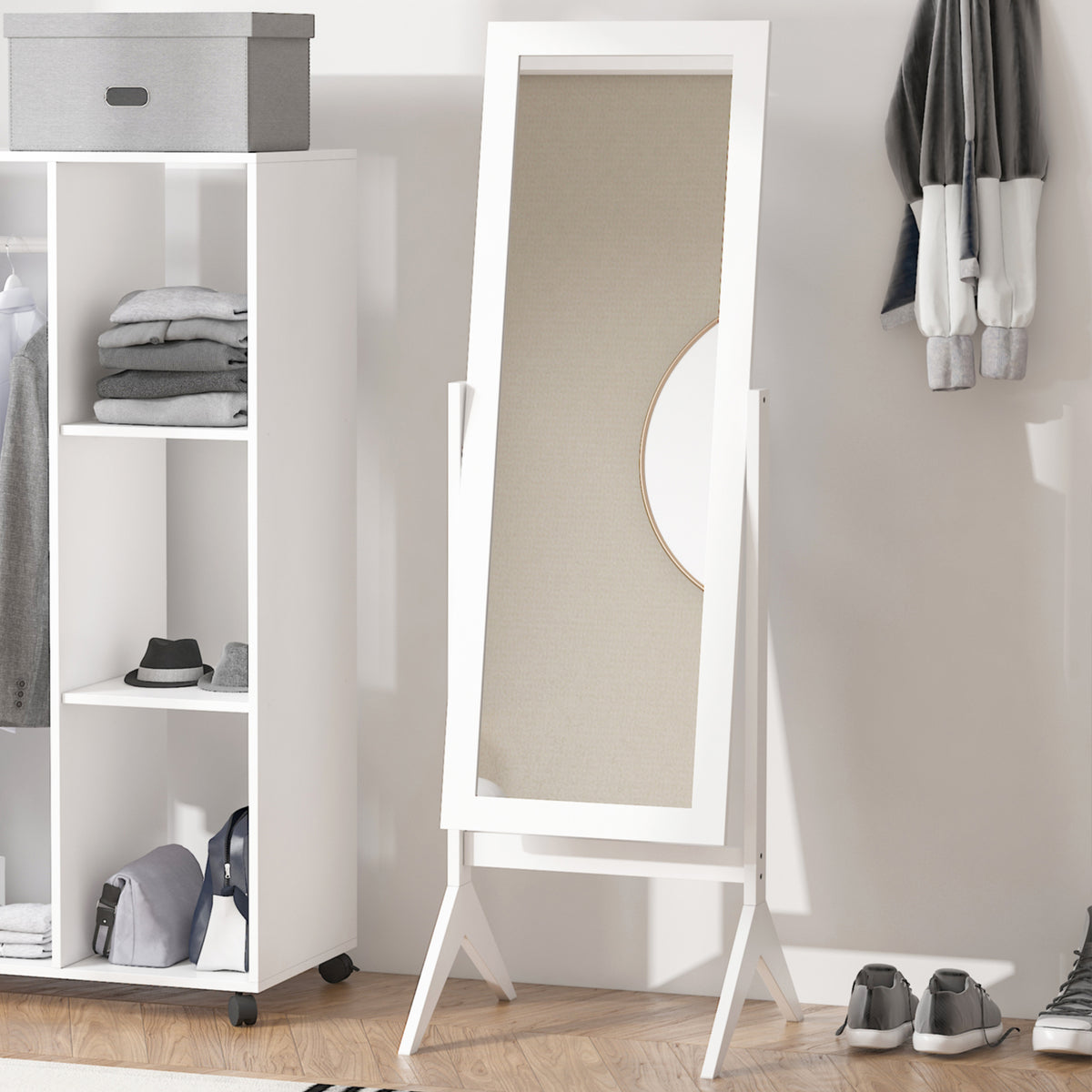 Full Length Mirror, Free Standing Full Body Mirror with Rectangular Frame – view 14