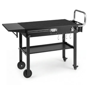 Outdoor Grill Cart, Foldable Grilling Table for Blackstone Griddle with 31” x 17” Tabletop view 3