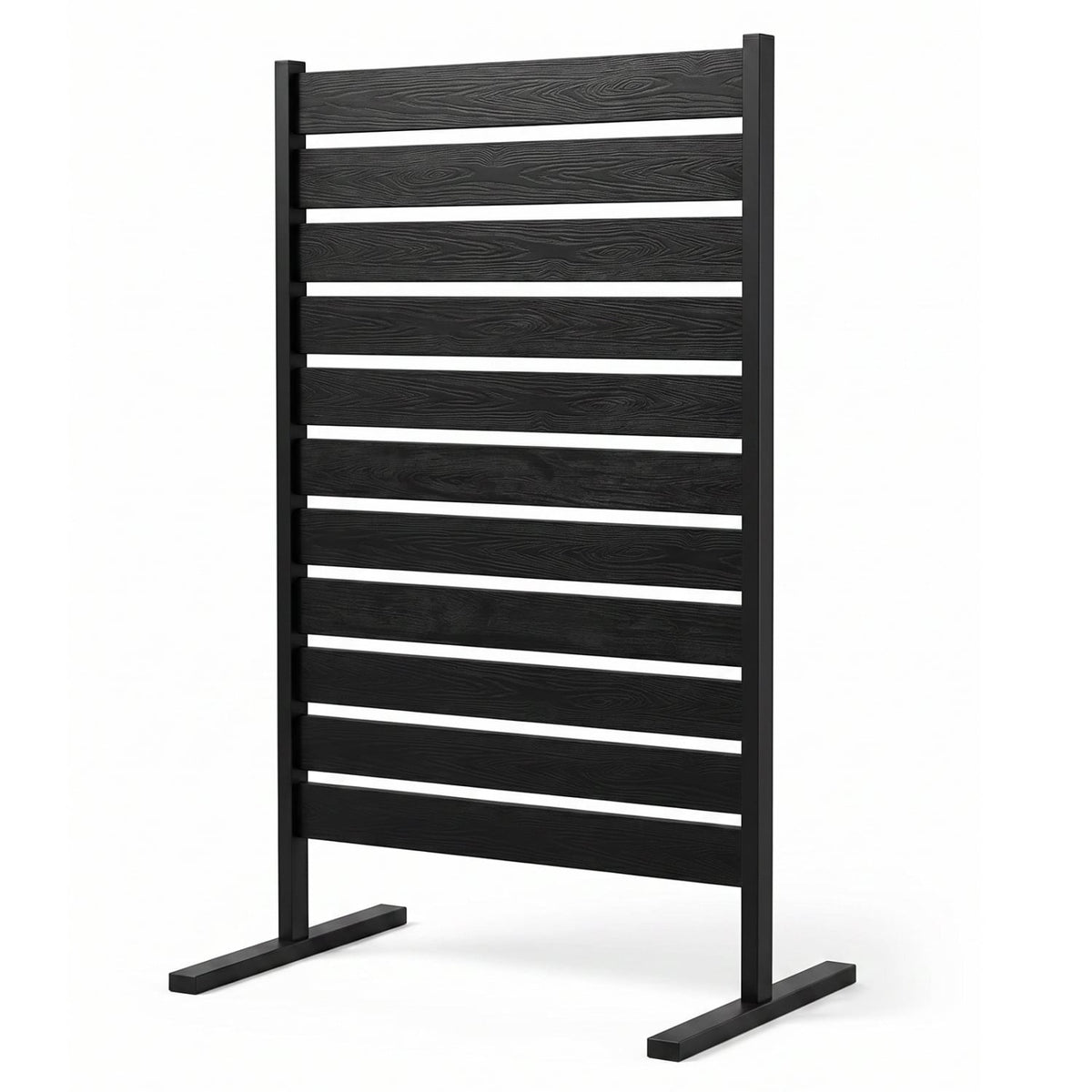 Outdoor Privacy Screen Fence for Backyard Pool Lawn-Black
