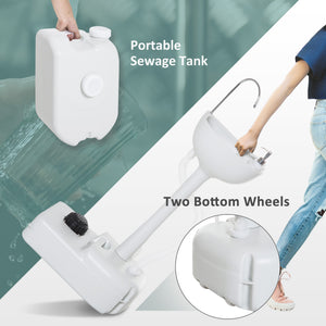 Portable Camping Sink — Hand Wash Station Basin with Recovery Tank, Soap Dispenser and Towel Holder