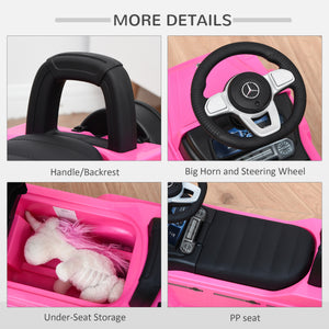 Aosom Compatible Baby Toddler Push Car Foot-to-Floor Ride-On Wheel Mercedes-Benz G350 Licensed