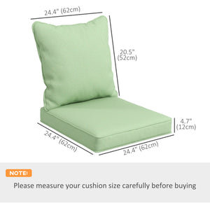 Seat Cushion Back Pillows Replacement Set of 2, Patio Chair Cushions Set for Indoor Outdoor, Blue – view 16