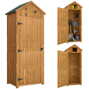 30" x 21" x 71" Garden Storage Shed, Sheds & Outdoor Storage Outdoor Workshop Yard Tool Utility Storage – view 8