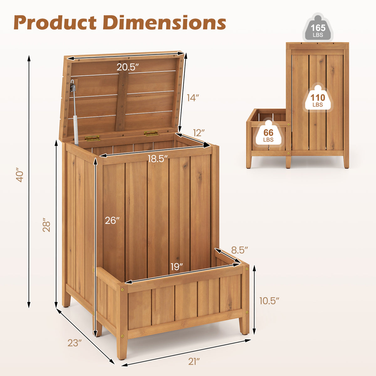 Package Delivery Box with Planter Box for Pool Accessories and Garden Tools view 5