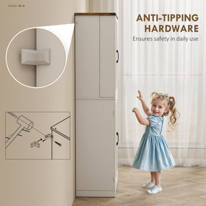 72" Kitchen Pantry Cabinet, Farmhouse Storage Cabinet with 4 Doors, Drawer – view 20