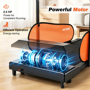 Pet Treadmill for Small & Medium Dogs with LED Display and Adjustable Speed-Black view 8