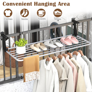 Portable Clothes Drying Rack Extendable Radiator Clothes Airer with Robust Aluminum Frame view 5