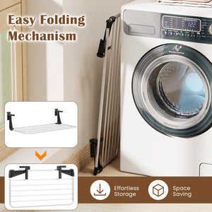Portable Clothes Drying Rack Extendable Radiator Clothes Airer with Robust Aluminum Frame view 8