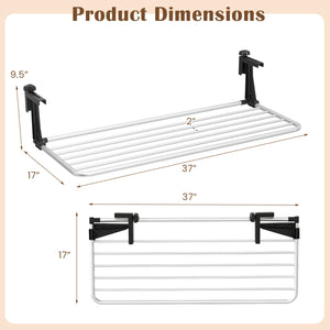 Portable Clothes Drying Rack Extendable Radiator Clothes Airer with Robust Aluminum Frame view 4