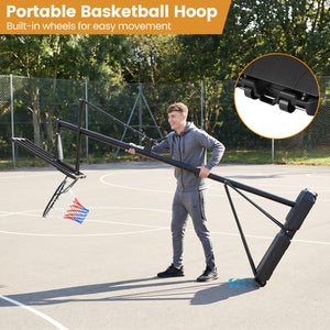 Portable Outdoor Basketball Hoop 8-10 FT Height Adjustable Basketball Goal System view 9