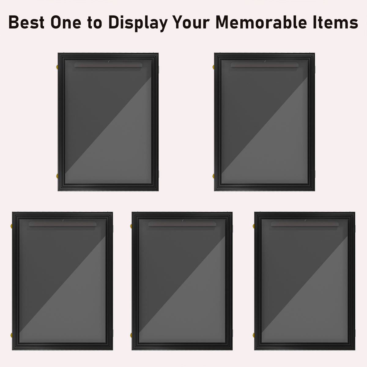 24" x 32" Hockey Jersey Frame, Jersey Shadow Box for Basketball, Football, Baseball, Black