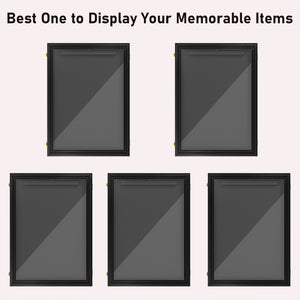 24" x 32" Hockey Jersey Frame, Jersey Shadow Box for Basketball, Football, Baseball, Black