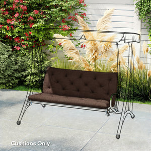2 Seater Garden Bench Cushion, Soft Thick Outdoor Non-Slip 2 Seater Soft Pad With Backrest for Garden – view 27