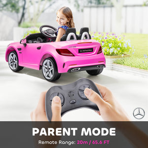Aosom 12V Ride On Car with Parent Remote Control Two Motors Music Lights Suspension Wheels for 3-6 Years