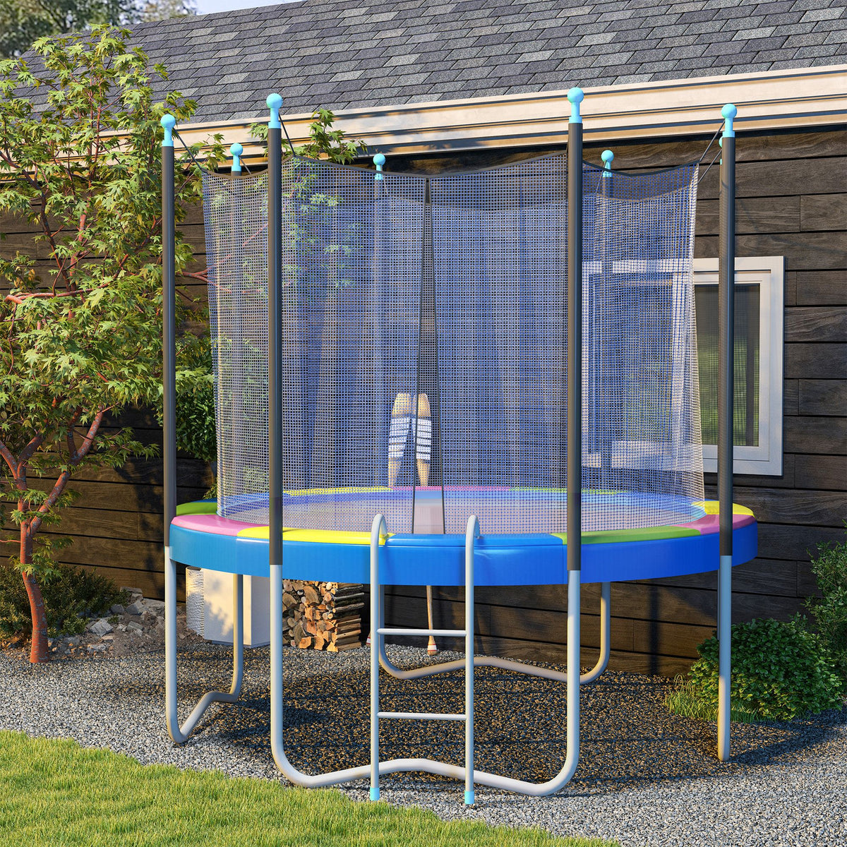 14FT Trampoline Spring Cover, Trampoline Pad Replacement, Waterproof and Tear-Resistant – view 11