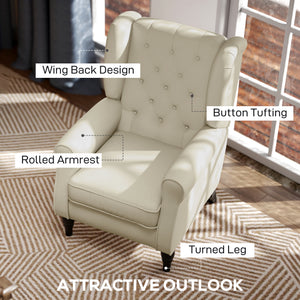 Fabric Accent Chair, Button Tufted Armchair, Upholstered Modern Living Room Chair – view 8