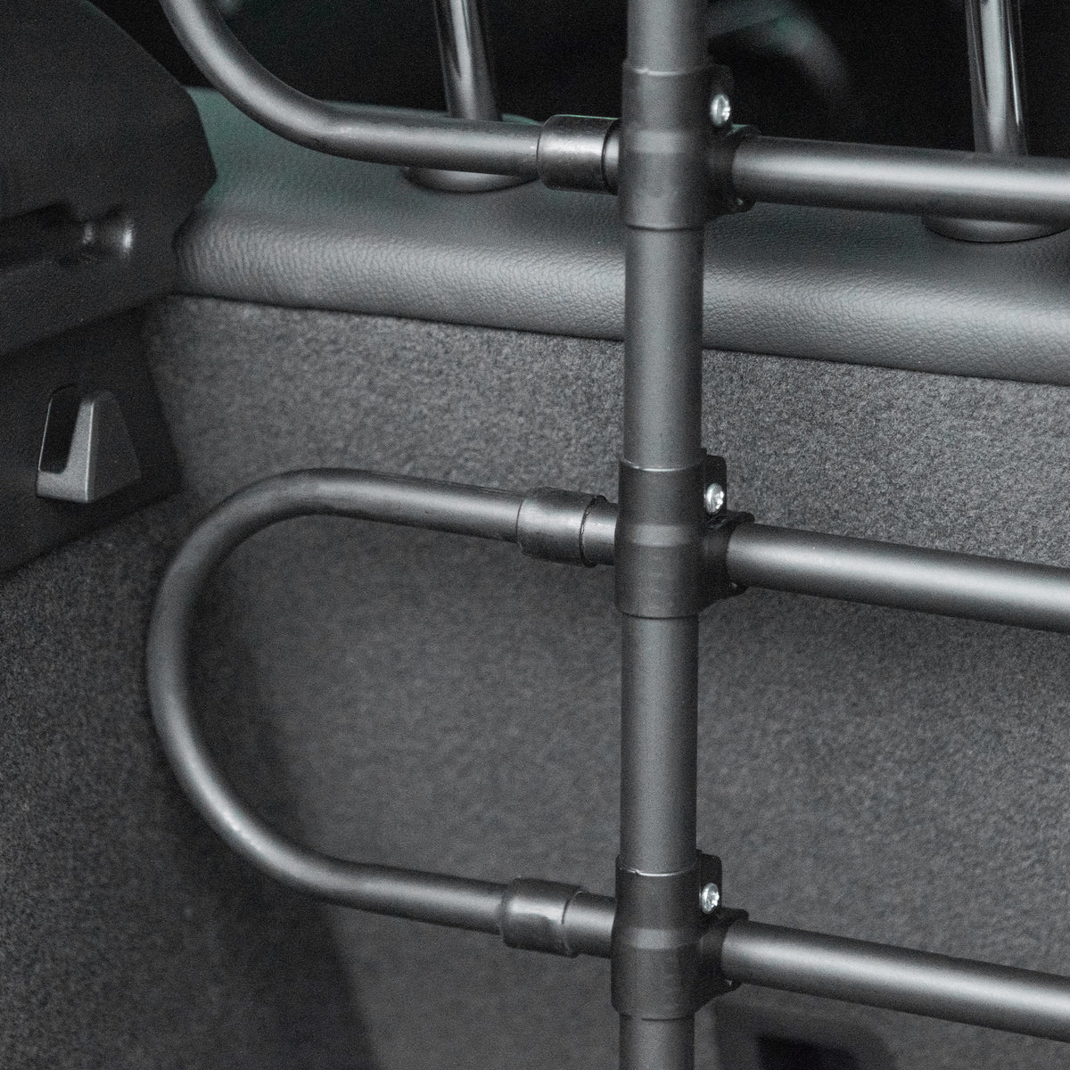Adjustable Pet Car Barrier for SUVs, Vehicles, Vans, Back Seat Dog Fence Guard for Safety Car Travel, Black