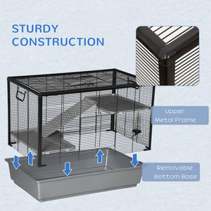 3-tier Hamster Cage, Guinea Pig Cage, Pet Chinchillas Play House Indoor with Accessories Food Dish Water – view 13