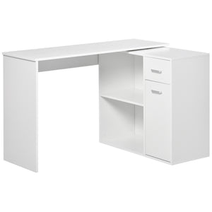 180° Rotating Home Office Corner Desk Storage Shelf Cabinet Black – view 8