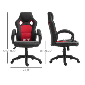 Racing Gaming Chair Office Chair Computer Desk Gamer Chair with Swivel Wheels, Padded Headrest – view 2