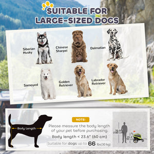Aosom 2-in-1 Dog Bike Trailer for Large Dogs