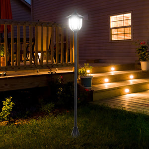 Solar Torch Lights Outdoor Garden Lighting 6 LED Water-Resist Auto On/Off 6 Hours