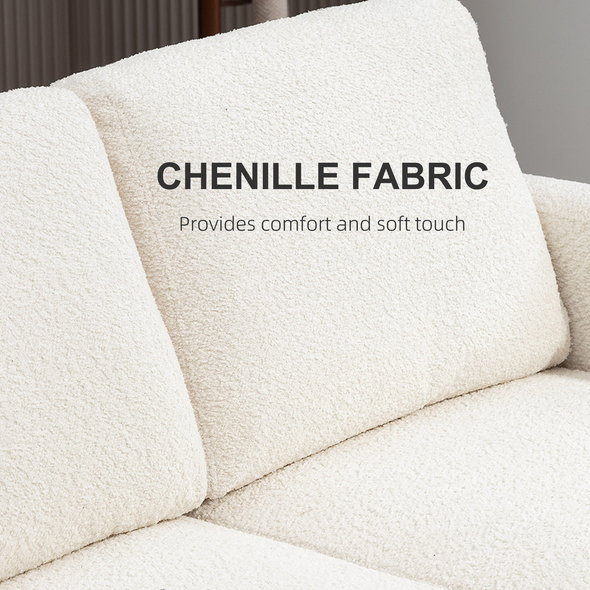54.3" Loveseat Sofa, 2 Seater Sofa with Removable Cushions – view 11