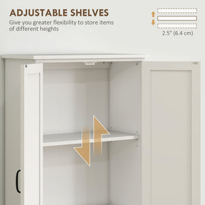 48" 4-Door Storage Cabinet Multi-Storey Large Space Pantry with Adjustable Shelves Black – view 26