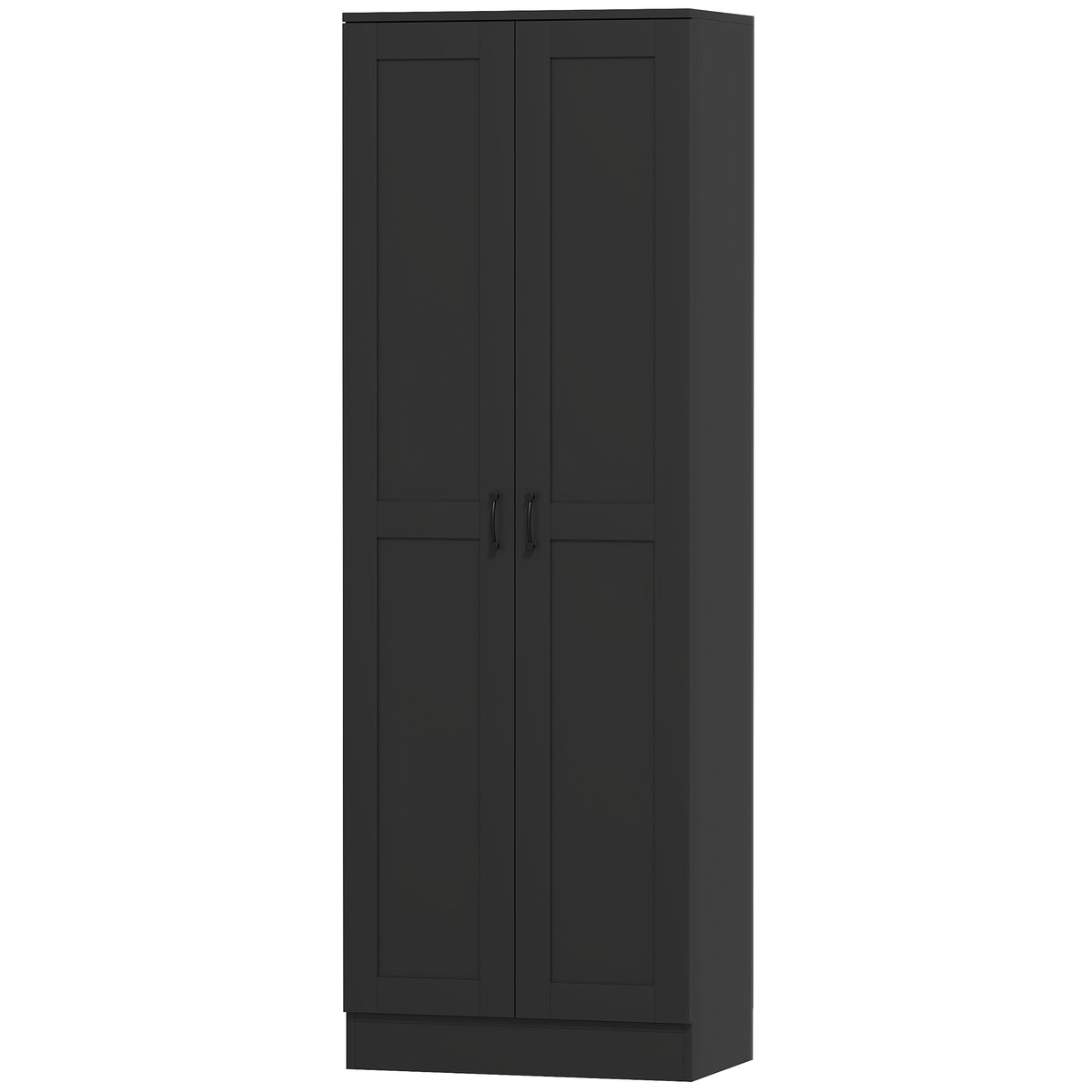 69" Tall Pantry Cabinet with Adjustable Shelves, Modern Kitchen Pantry Cabinet with Soft Close Doors, Black