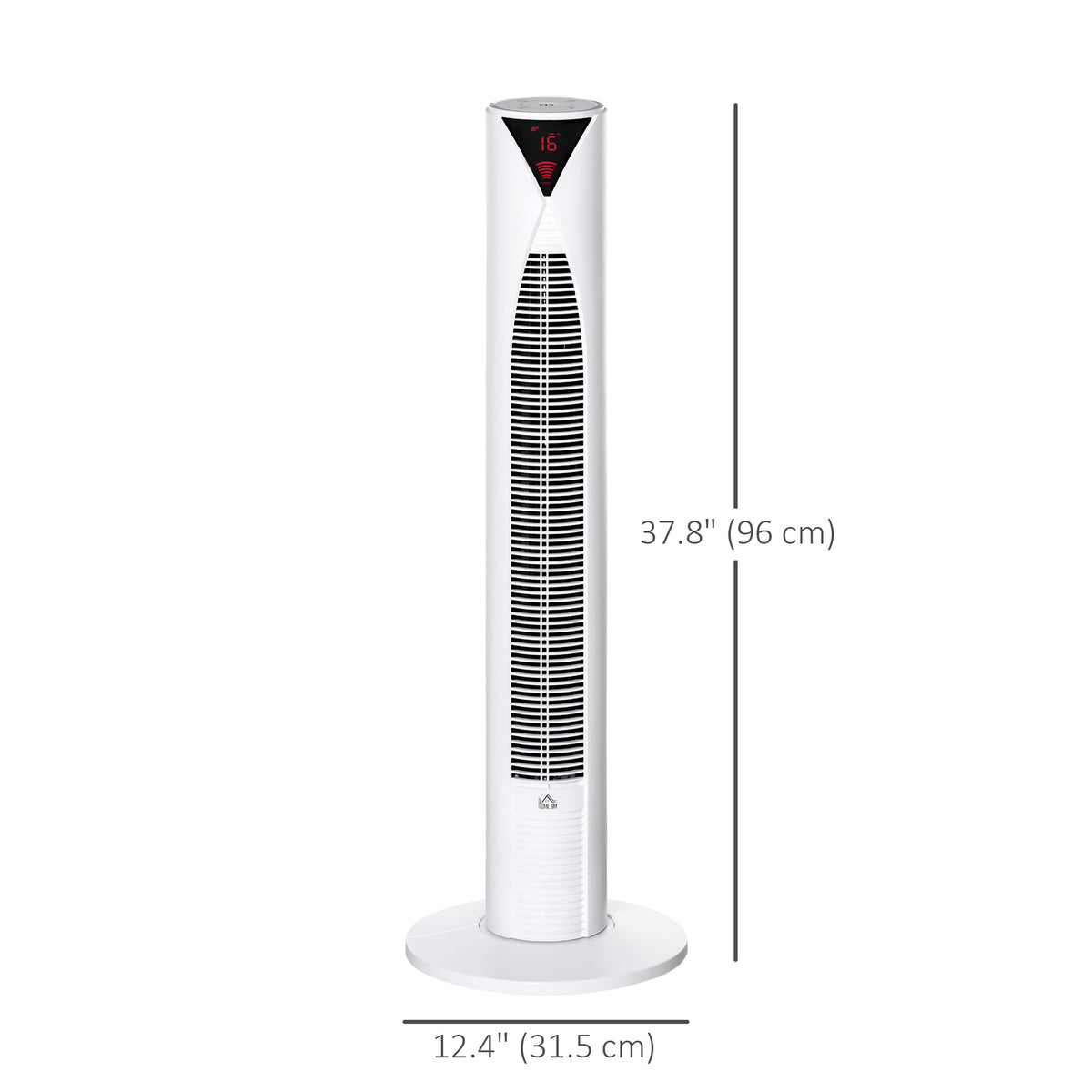 Freestanding Tower Fan Cooling for Home Bedroom with 3 Speed, 12h Timer, Oscillating, LED Sensor Panel – view 9