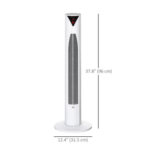 Freestanding Tower Fan Cooling for Home Bedroom with 3 Speed, 12h Timer, Oscillating, LED Sensor Panel – view 9