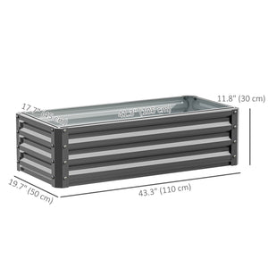 Galvanized Raised Garden Beds, Outdoor Planter Box, Set of 2, for Flowers, Herbs and Vegetables, Black – view 23