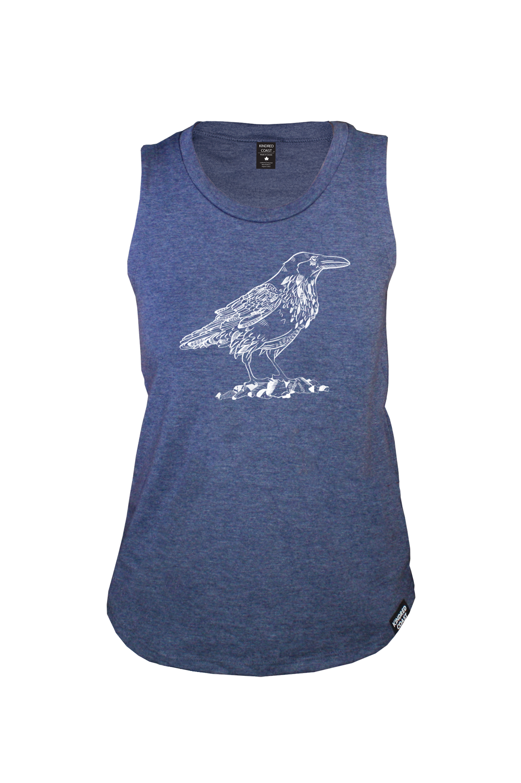 RAVEN - Women's Relaxed Tank - Heather Navy