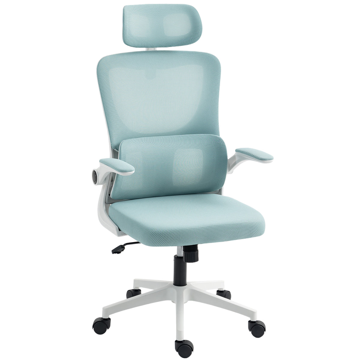 Ergonomic Office Chair, Mesh Computer Desk Chair with Adjustable Headrest, 4D Lumbar Support, Flip-up Arm – view 5