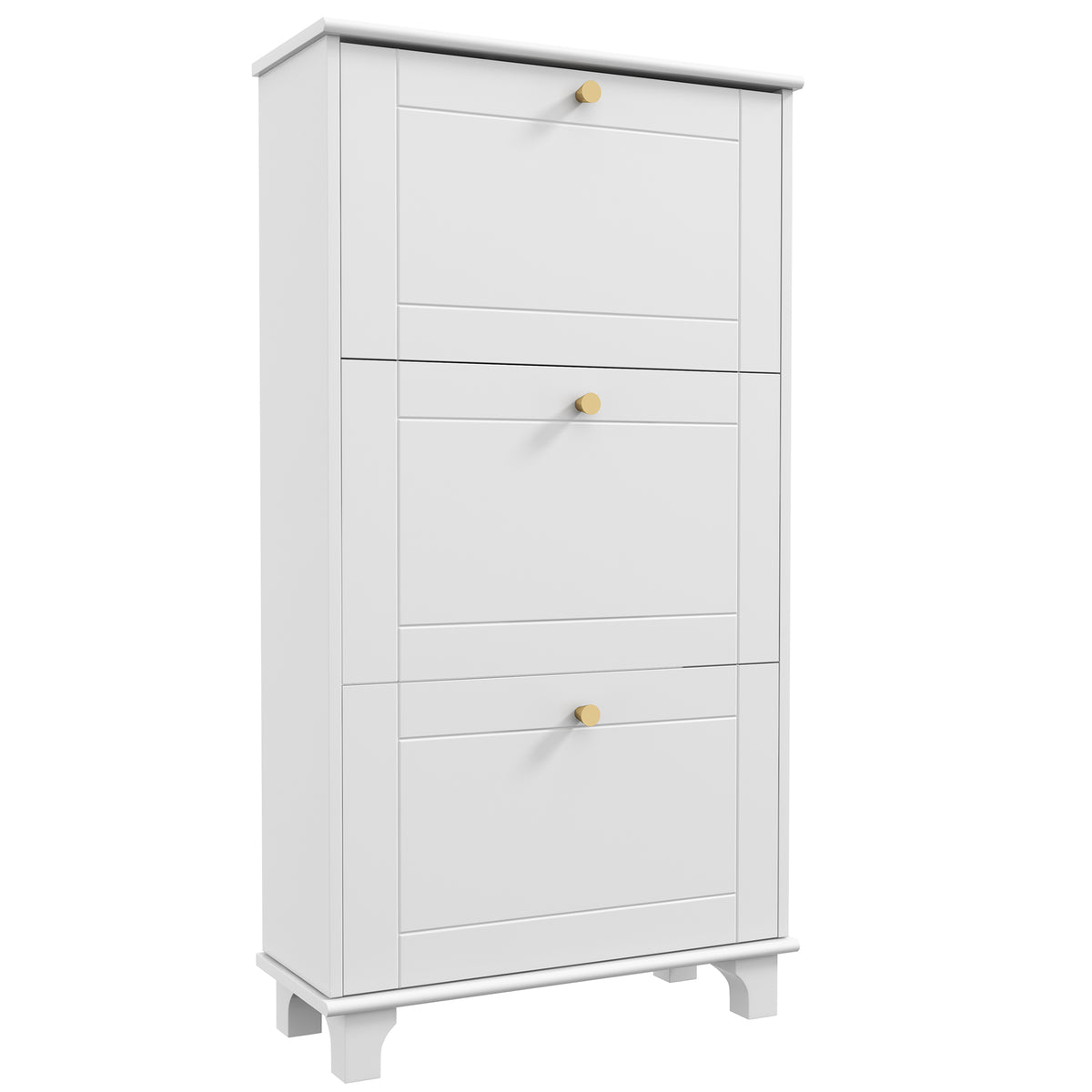 Narrow Shoe Storage with 3 Flip Drawers and Adjustable Shelves – view 15