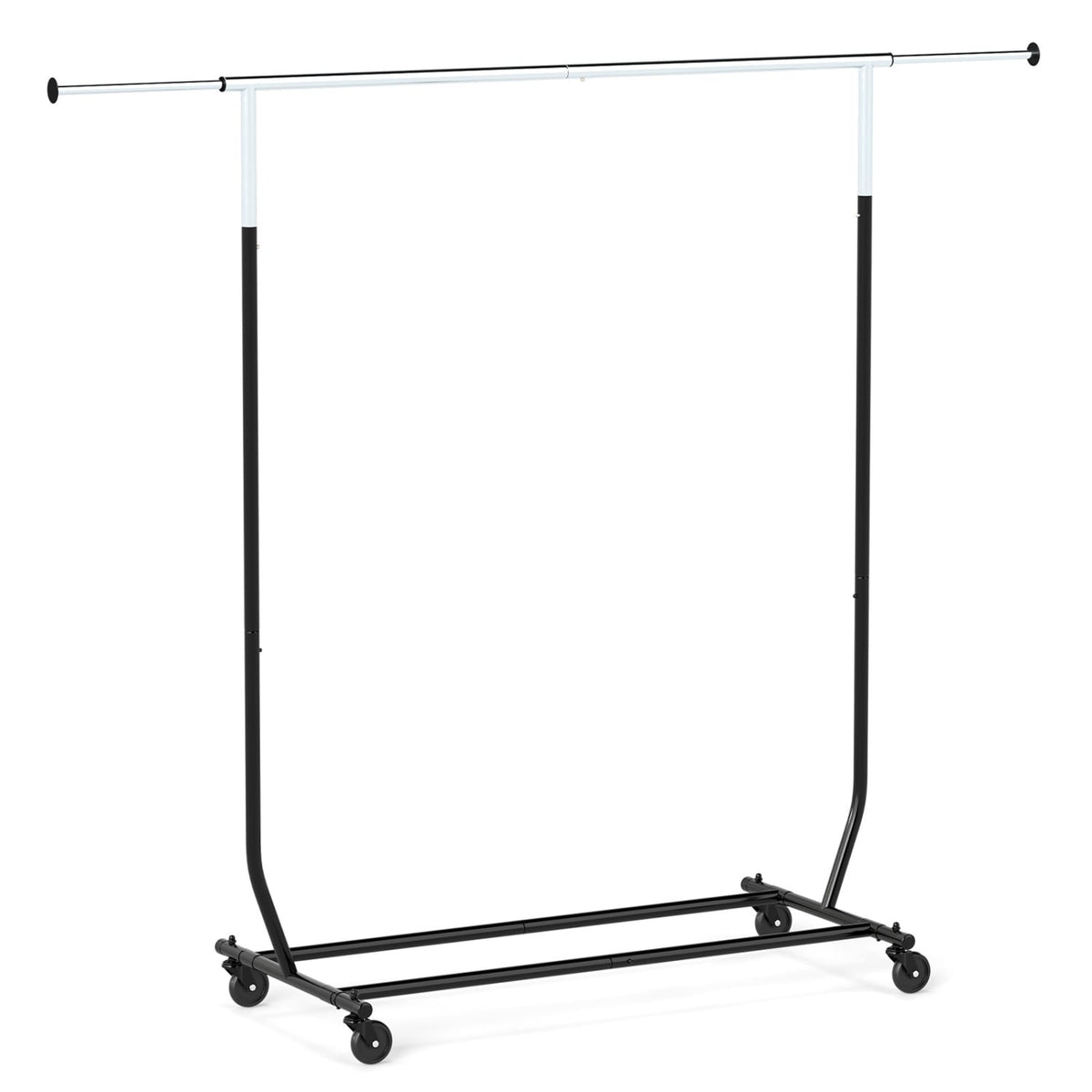 Rolling Clothes Rack Extendable Garment Stand for Hanging Clothes view 4