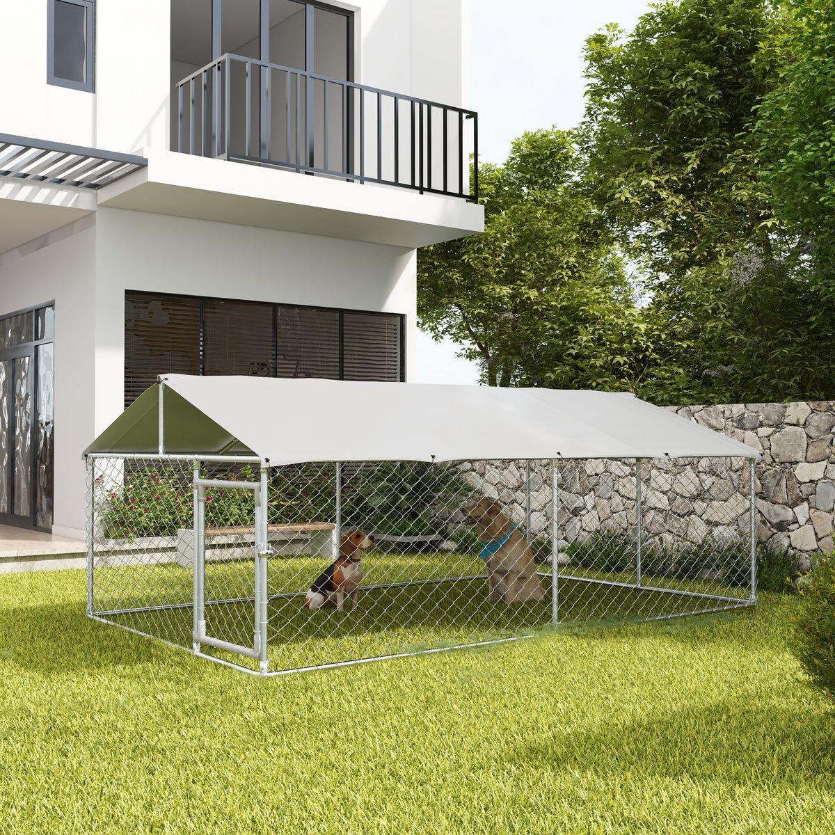 13.1' x 7.5' x 4.9' Outdoor Dog Kennel Dog Run with Waterproof – view 7