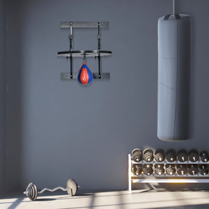 Soozier Adjustable Speed Bag Platform, Wall Mounted Speed Bag Boxing, 360° Swivel Training Equipment for Home, Gym