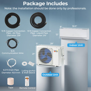ENERGY STAR Certified 12000 BTU 24 SEER2 115V Mini Split AC with Bracket Heating at -25℃ view 6