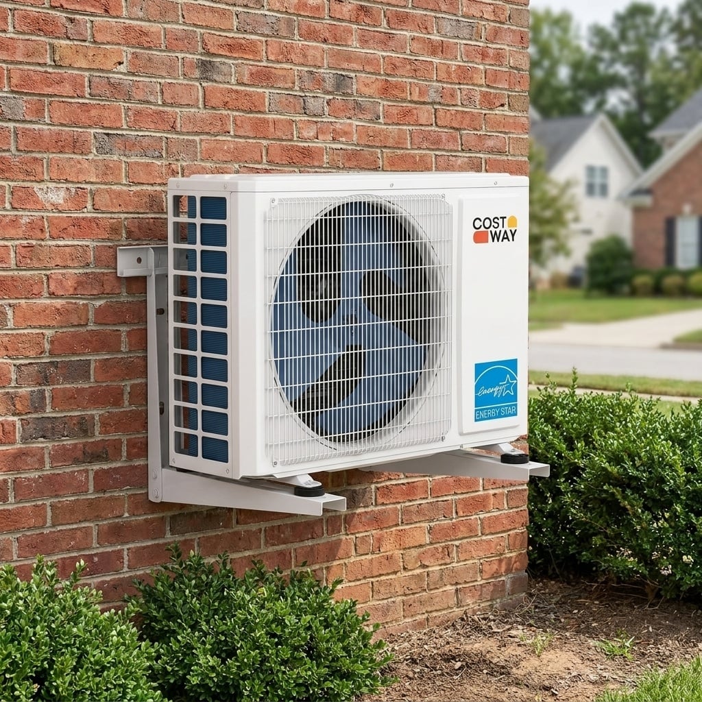 ENERGY STAR Certified 18000 BTU 25 SEER2 208-230V Mini Split Heat Pump with Bracket Heating at -25℃ view 2