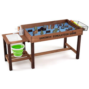 Sensory Table with Water Pump & Sink and 33 Sand Toys for Toddlers view 4