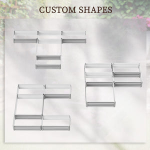 Steel Raised Garden Bed, Set of 5 Large Box Planters for Outdoor Plants Vegetables Flowers Herbs, 8x8x1ft – view 31