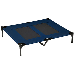 Elevated Dog Bed, Raised Dog Cot for M Sized Dogs, Indoor & Outdoor, 30" x 24" x 7", Blue – view 15