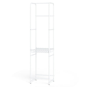 Slim Coat Rack Freestanding Garment Organizer with 8 Hanging Rods view 4