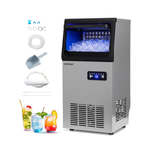 Stainless Steel Commercial Ice Maker 110 lbs/24H view 2