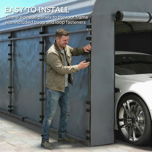 Carport Replacement Canopy Cover Sidewalls for 12' x 20' Carport – view 6