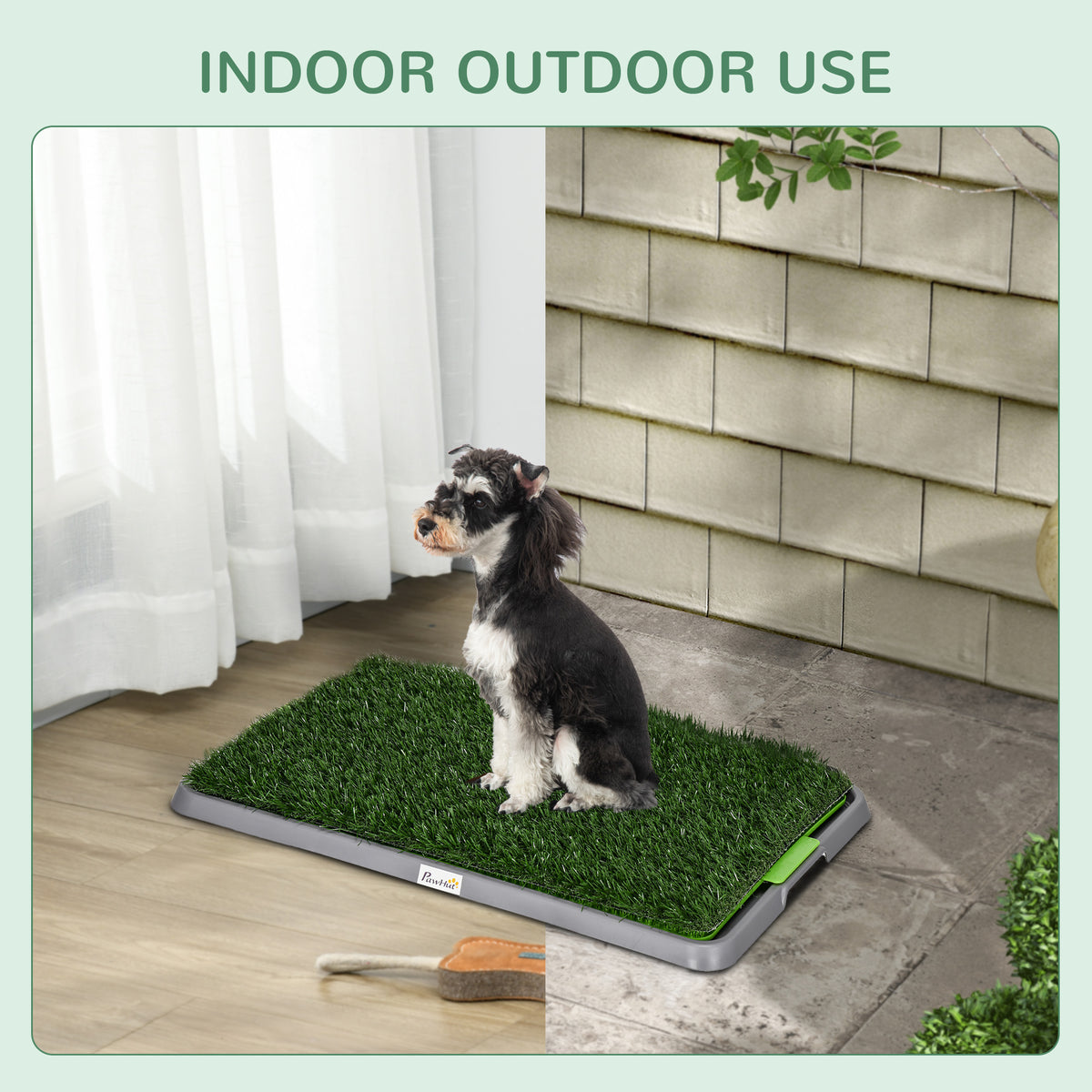 Artificial Grass Pee Pad for Dogs Potty Training, 26" x 16", 2 Packs, Green